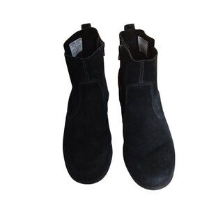 Sorel Evie Women's Size 9 Black Suede Side Zip Boots Bootie NL3313-010